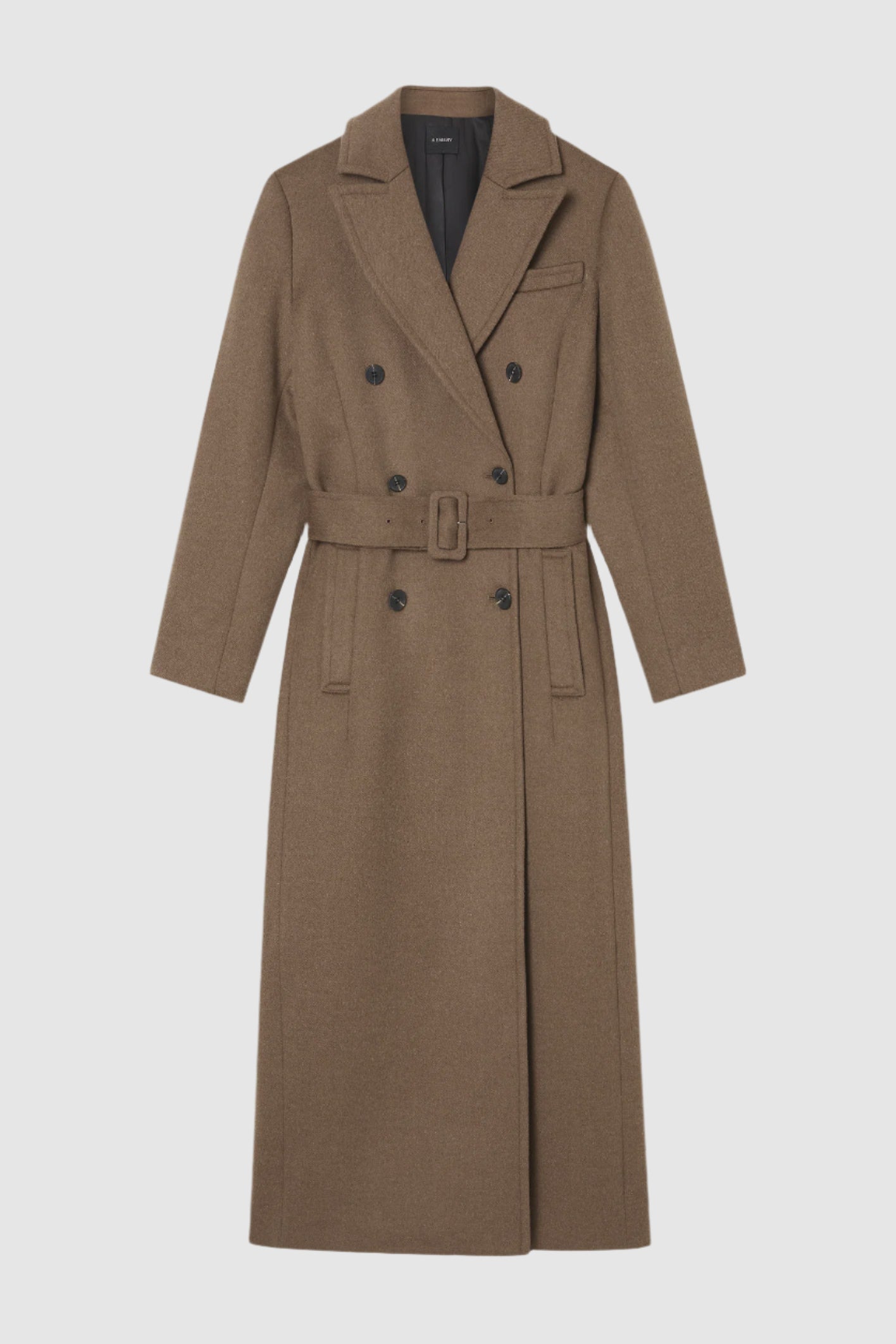 A Emery Kenner Coat in Flax Melange