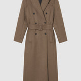 A Emery Kenner Coat in Flax Melange