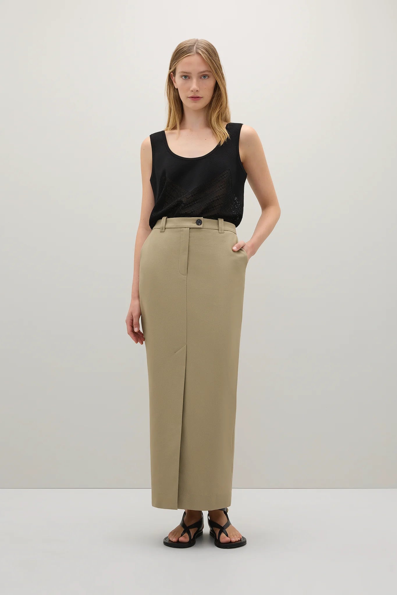 A Emery Larley Skirt in Fawn