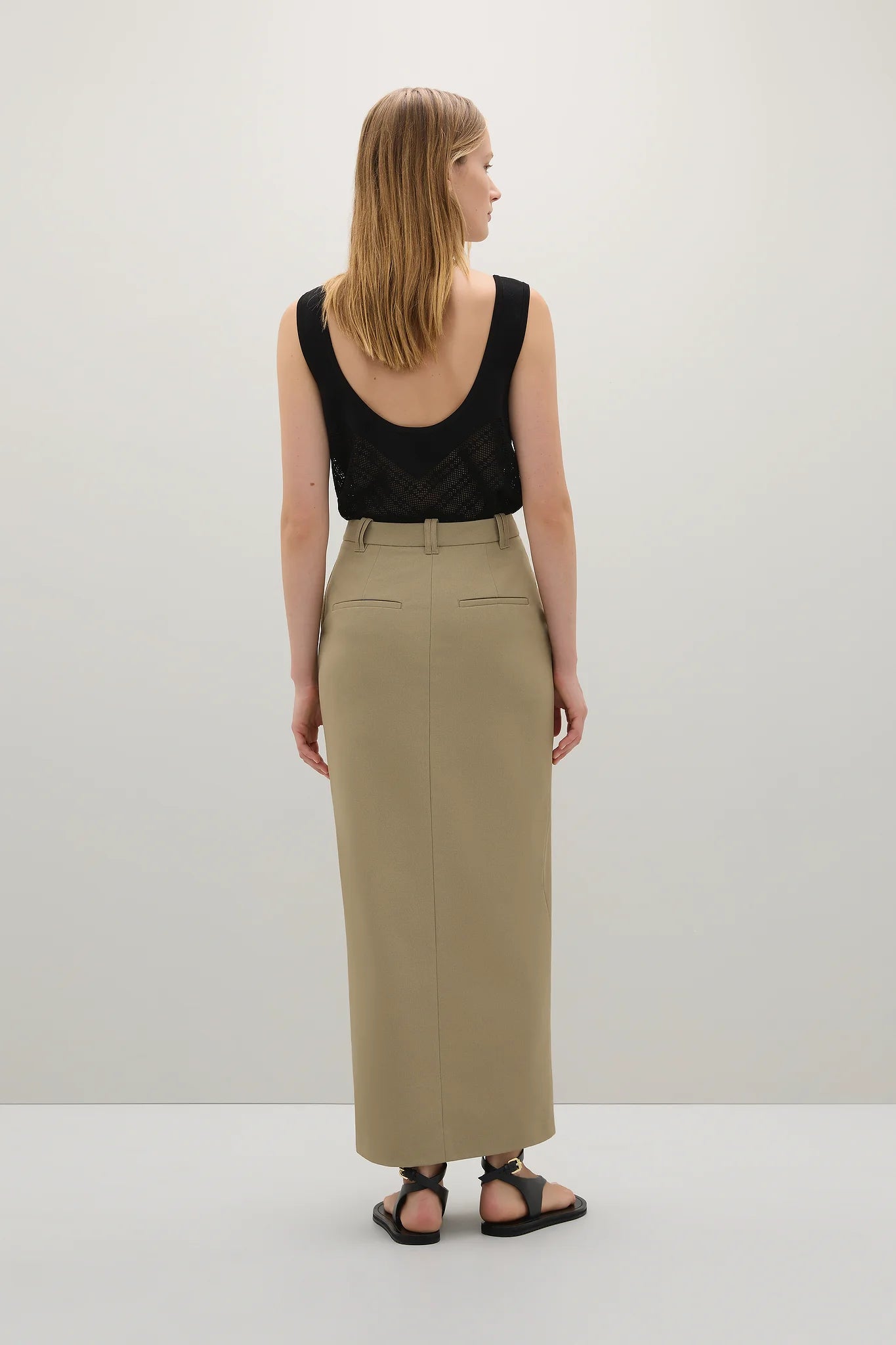 A Emery Larley Skirt in Fawn