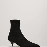A Emery Ophelia Boot in Black Suede