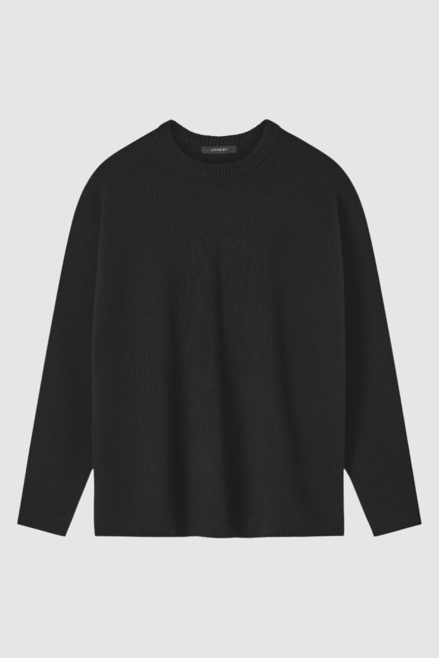 A Emery Reid Crew Knit in Black