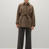 A Emery Wilder Jacket in Flax Melange