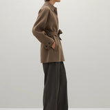 A Emery Wilder Jacket in Flax Melange