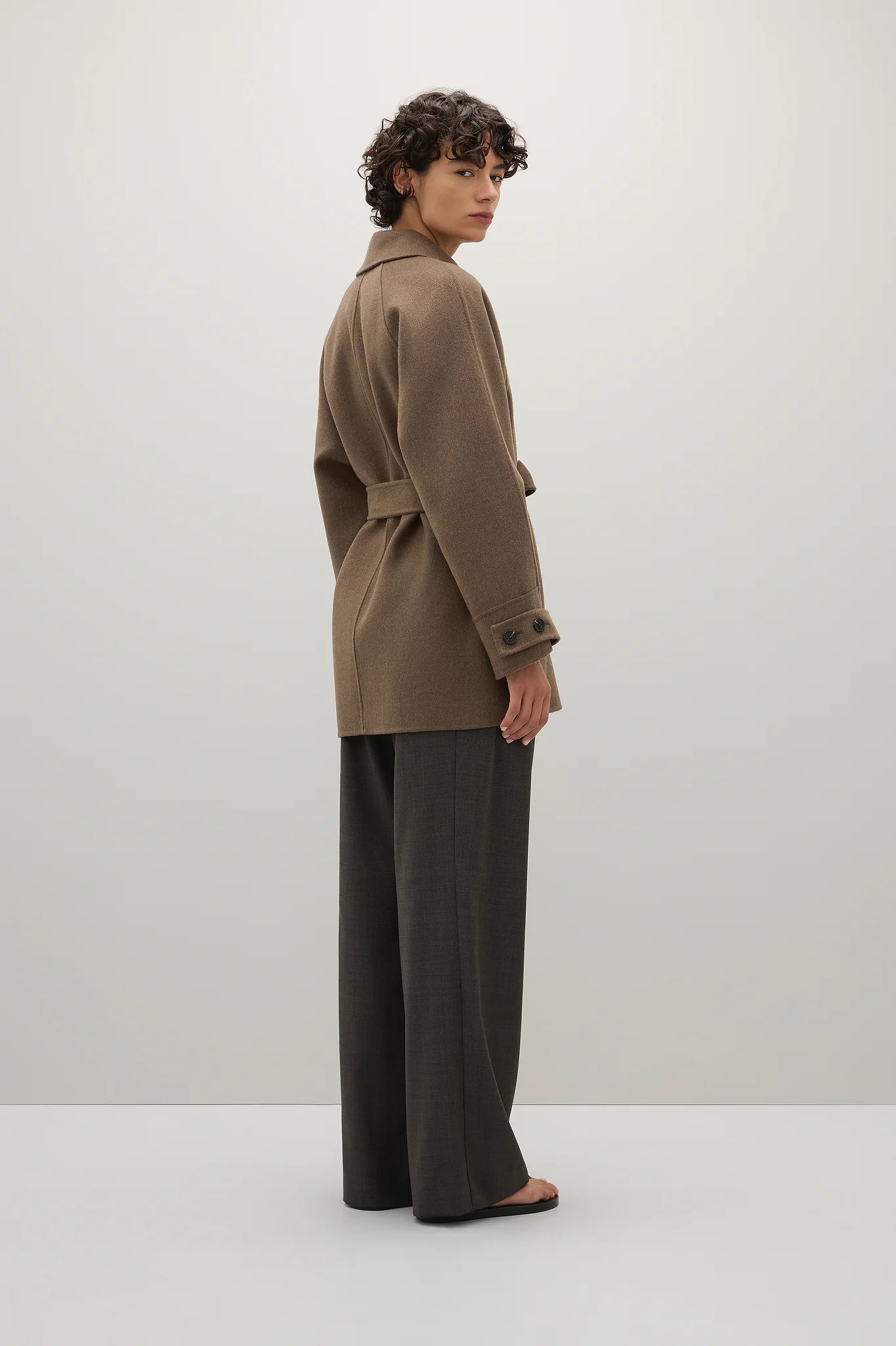 A Emery Wilder Jacket in Flax Melange