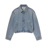 Agolde Nile Denim Blouson Jacket in Space