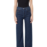 Agolde Ren High Rise Wide Leg in Polished
