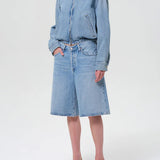 Agolde Nile Denim Blouson Jacket in Space