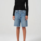 Agolde Tania Twist Tee in Black