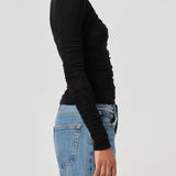 Agolde Tania Twist Tee in Black