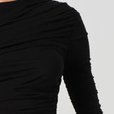 Agolde Tania Twist Tee in Black