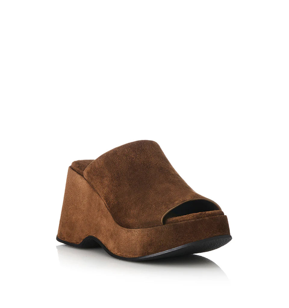 Alias Mae Gloria Chunky Mule in Mocha Suede