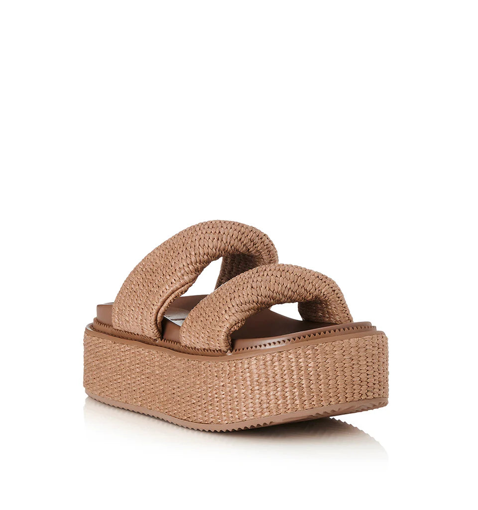 Alias Mae Yvette Sandal in Pecan Raffia