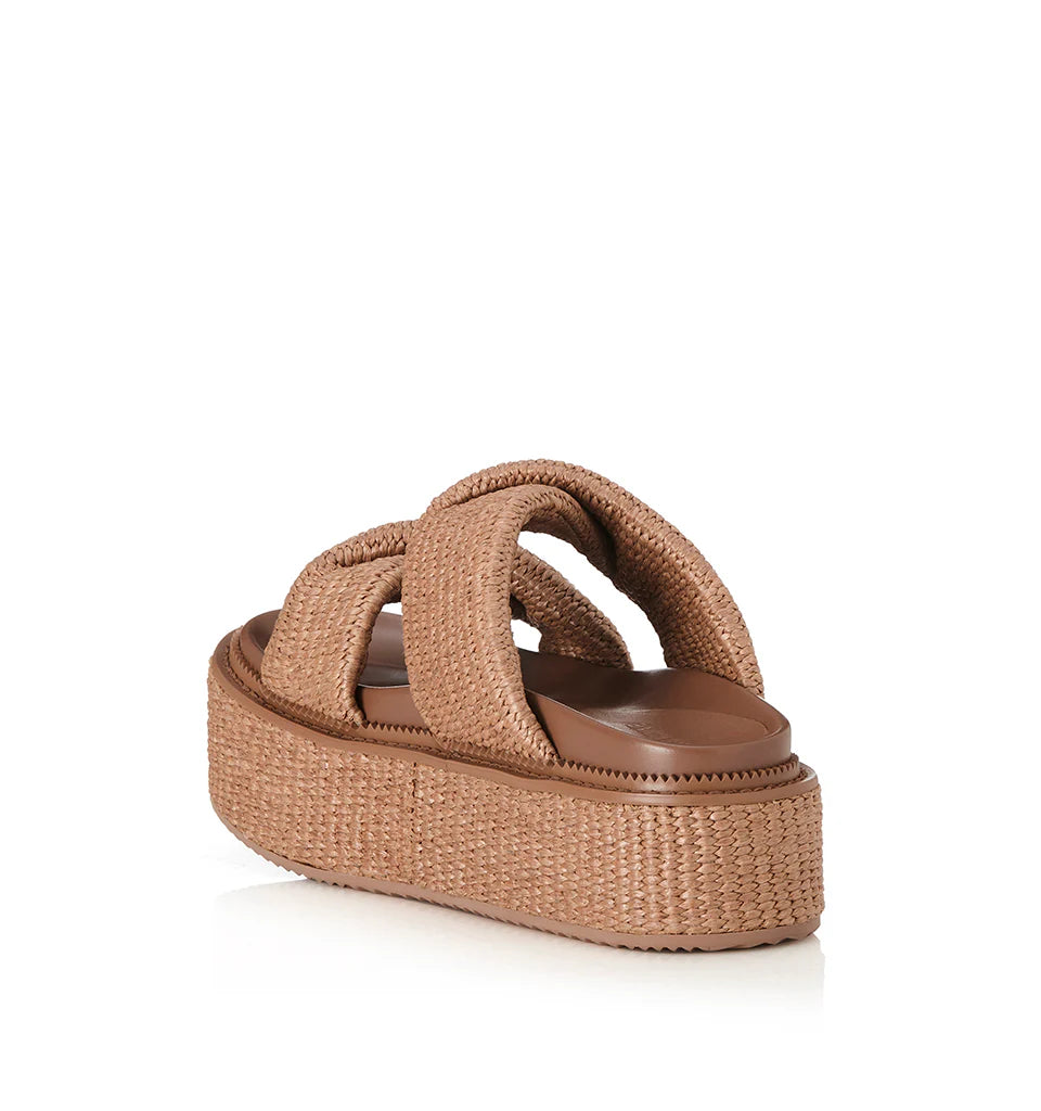 Alias Mae Yvette Sandal in Pecan Raffia