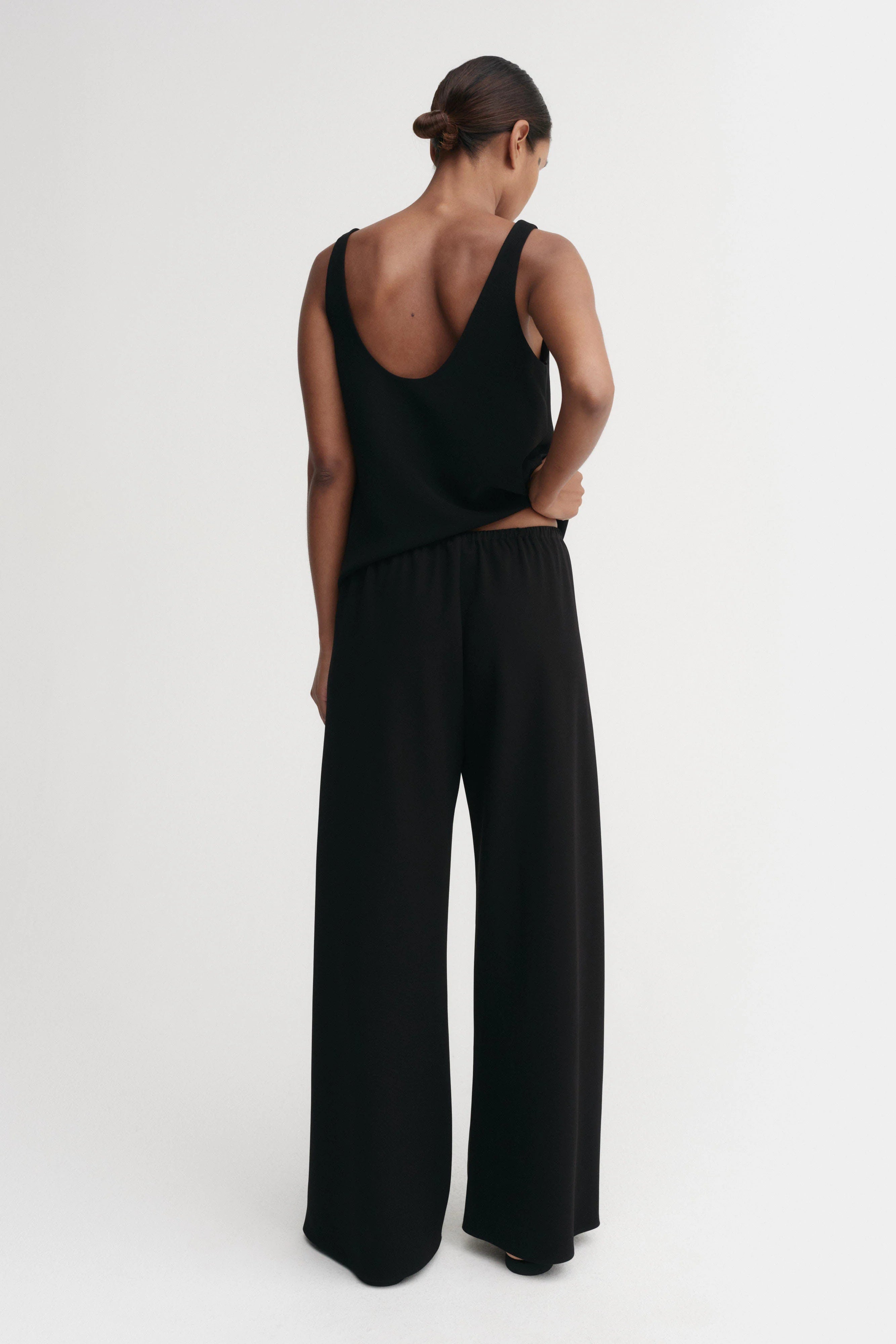 Almada Bea Crepe Pant in Black