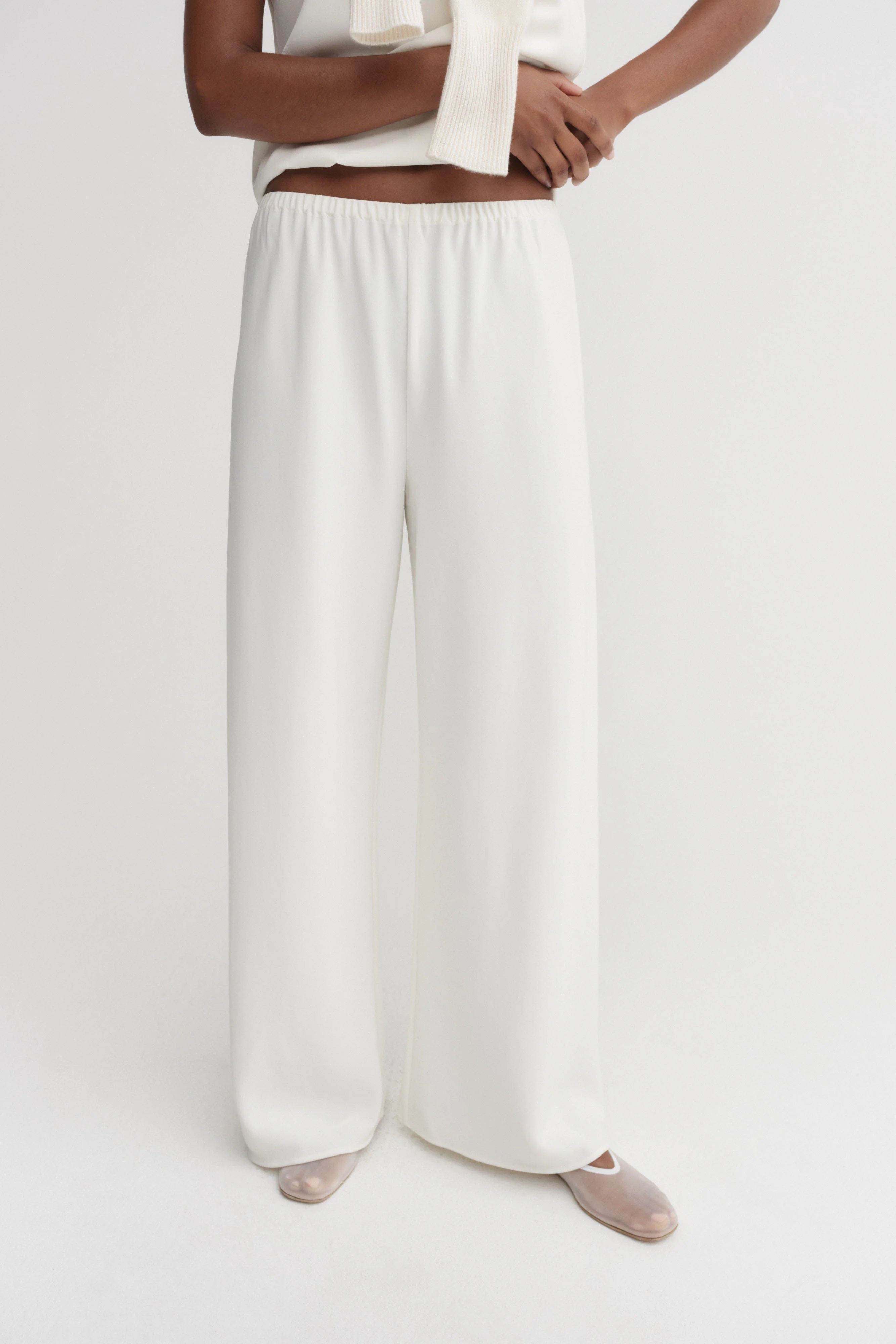 Almada Bea Crepe Pant in Cream