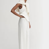 Almada Bea Crepe Pant in Cream