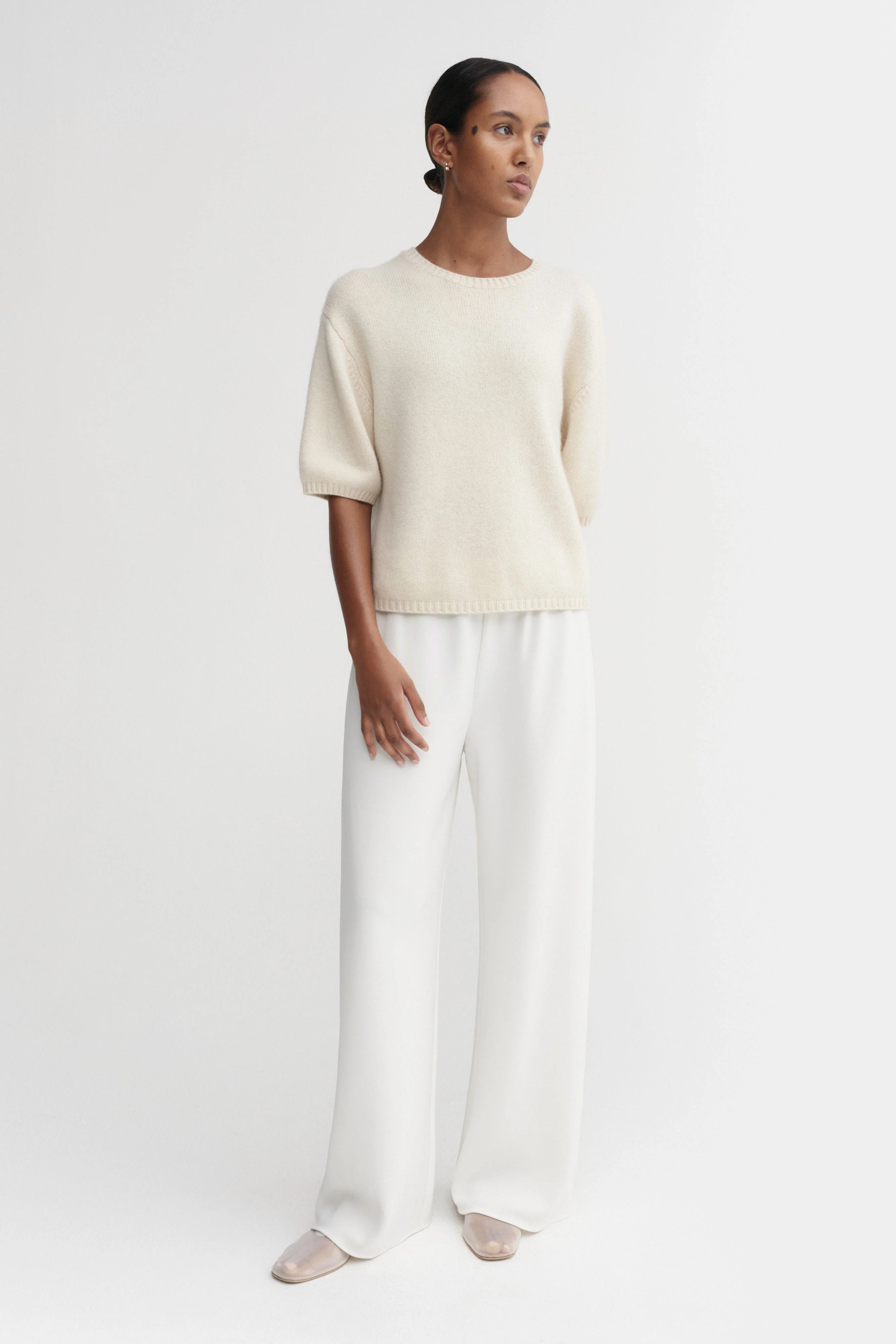 Almada Fei Cashmere T-Shirt in Sand