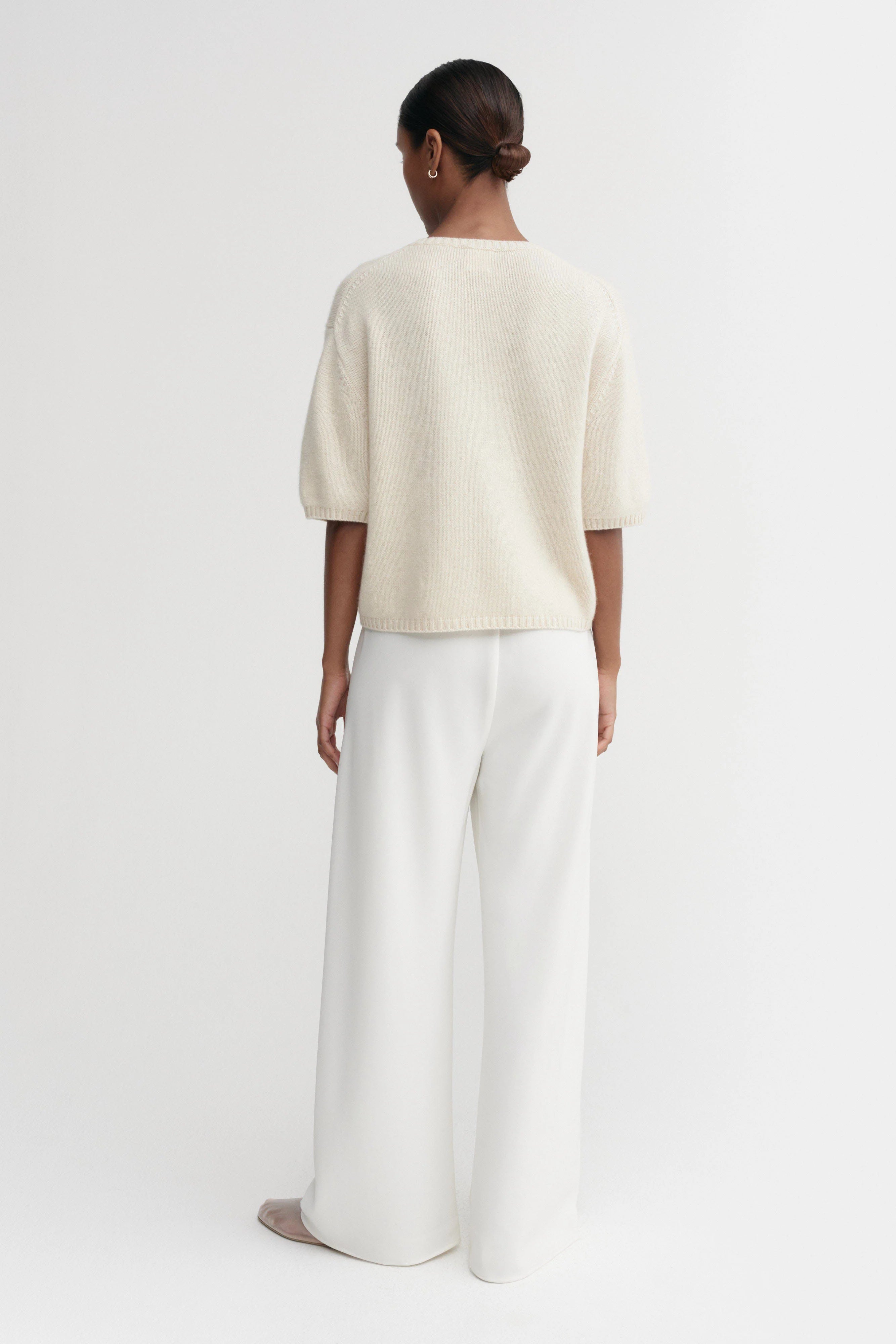 Almada Fei Cashmere T-Shirt in Sand