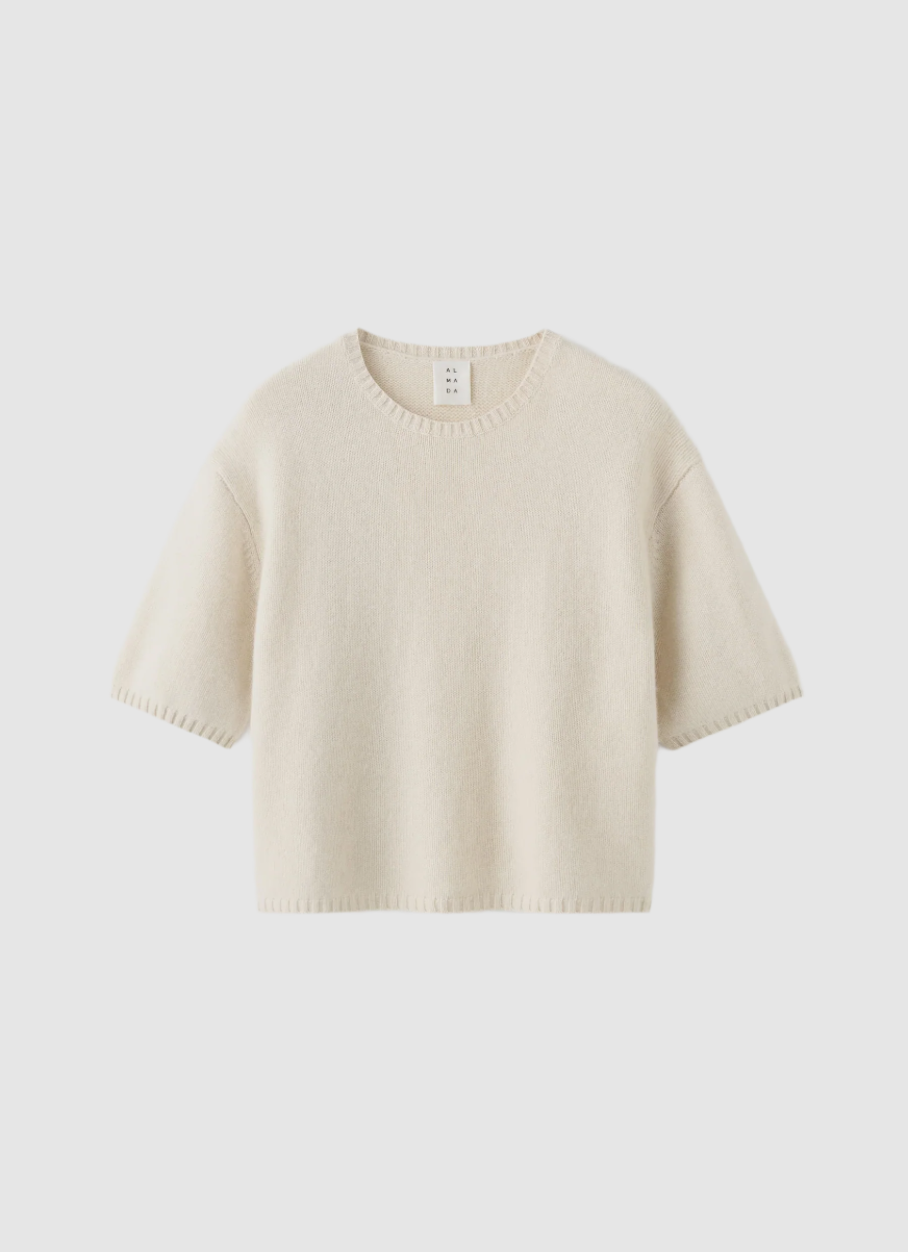 Almada Fei Cashmere T-Shirt in Sand