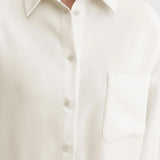 Almada Finn Crepe Shirt in Cream