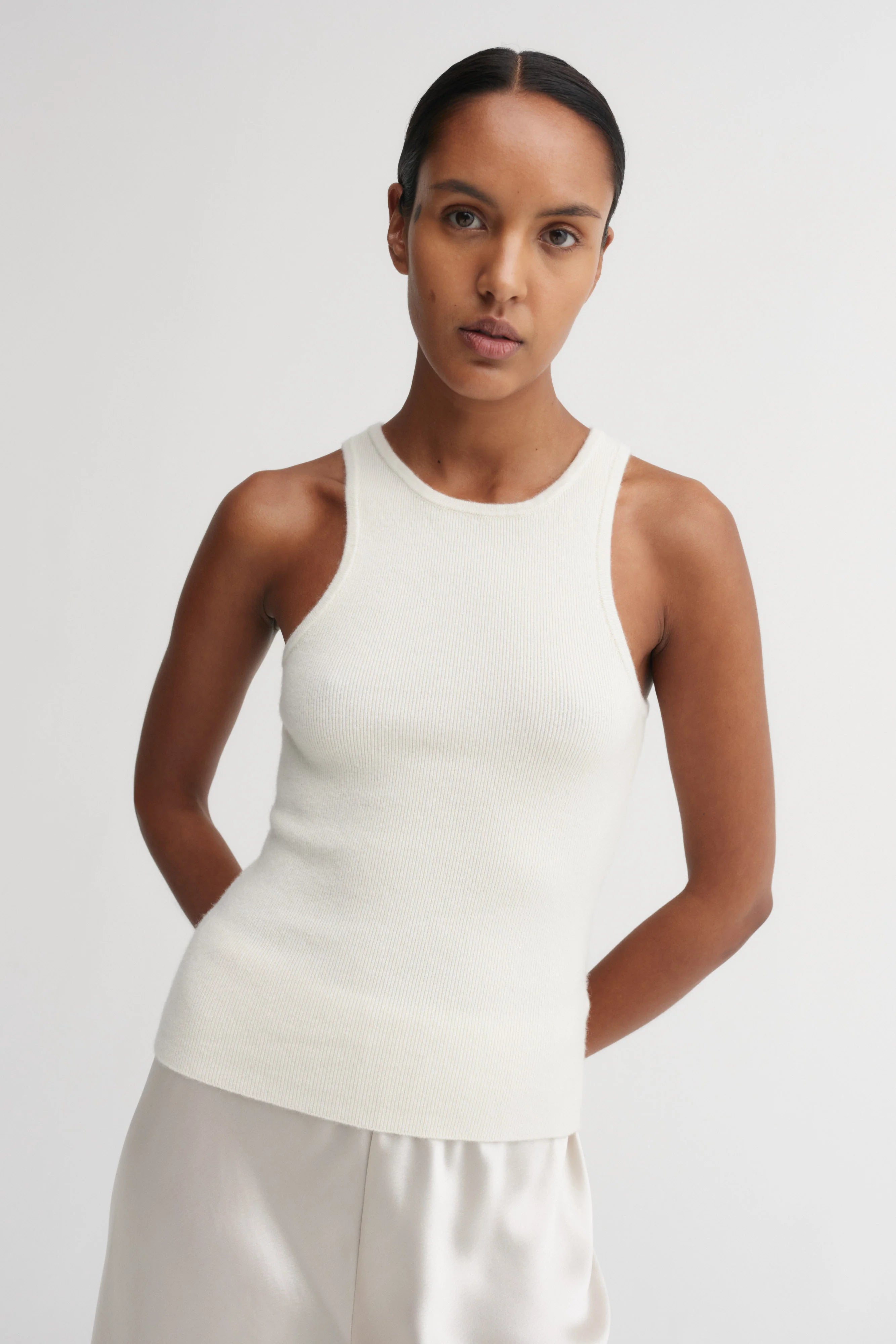 Almada Luna Tank Top in Cream