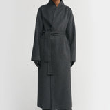 Almada Mara Double Coat in Dark Grey