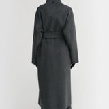 Almada Mara Double Coat in Dark Grey