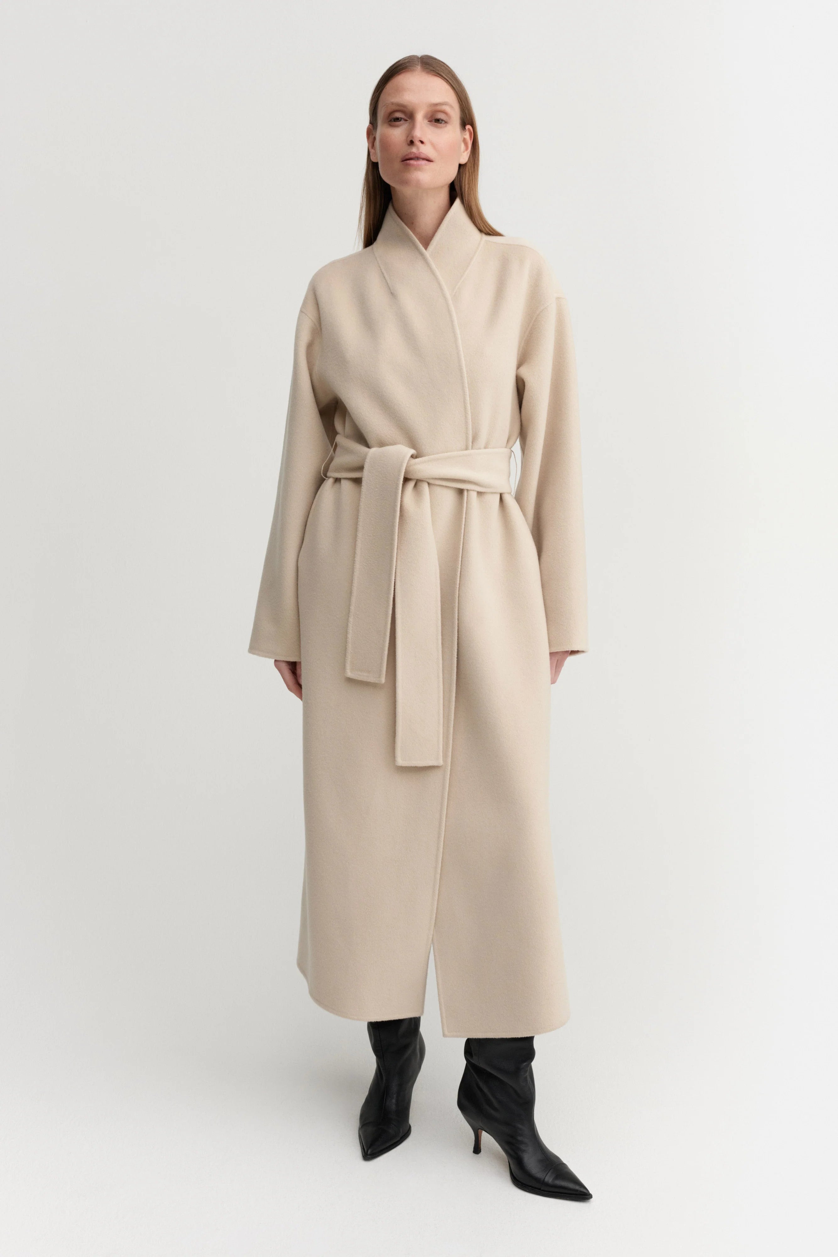 Almada Mara Double Coat in Sand