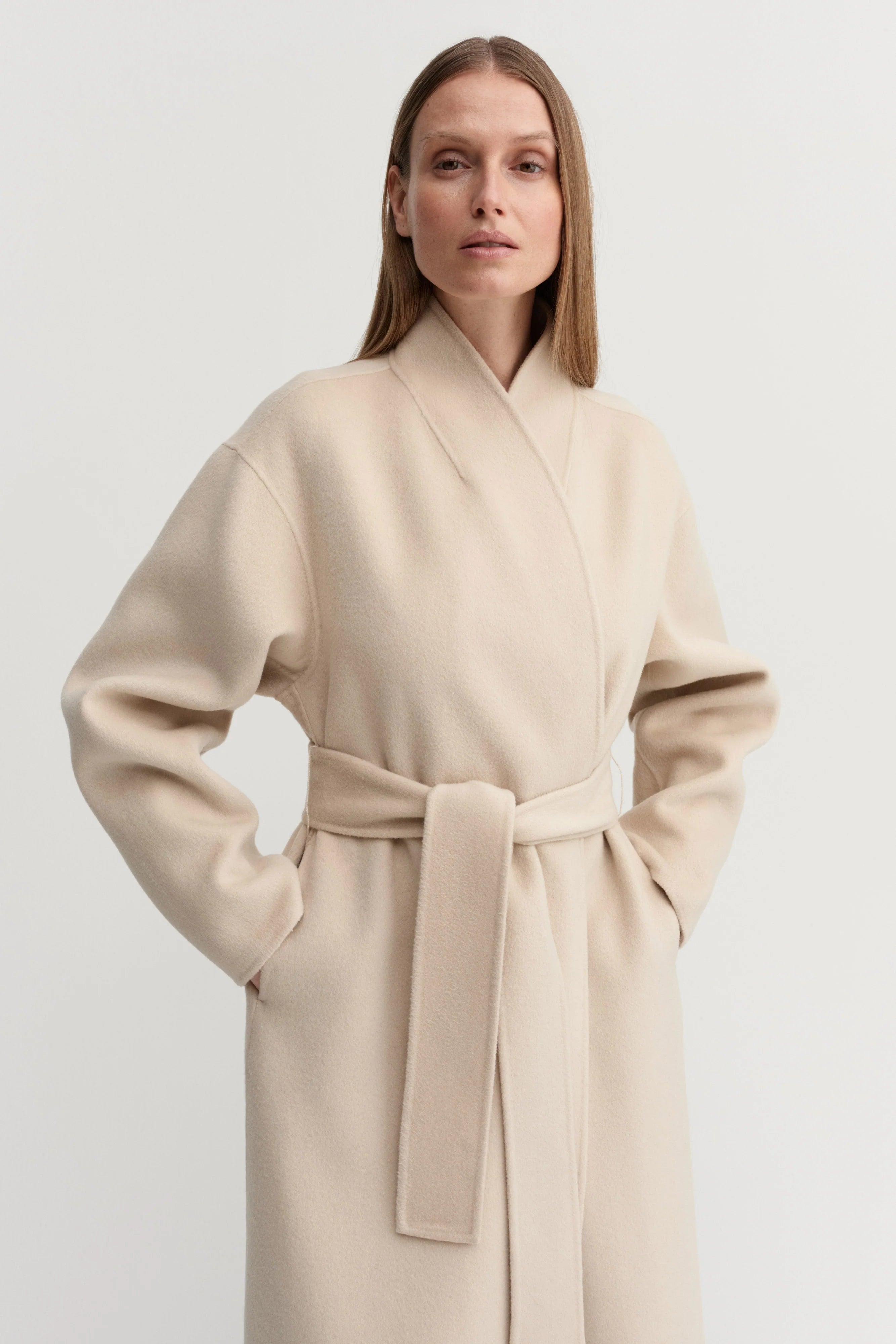 Almada Mara Double Coat in Sand