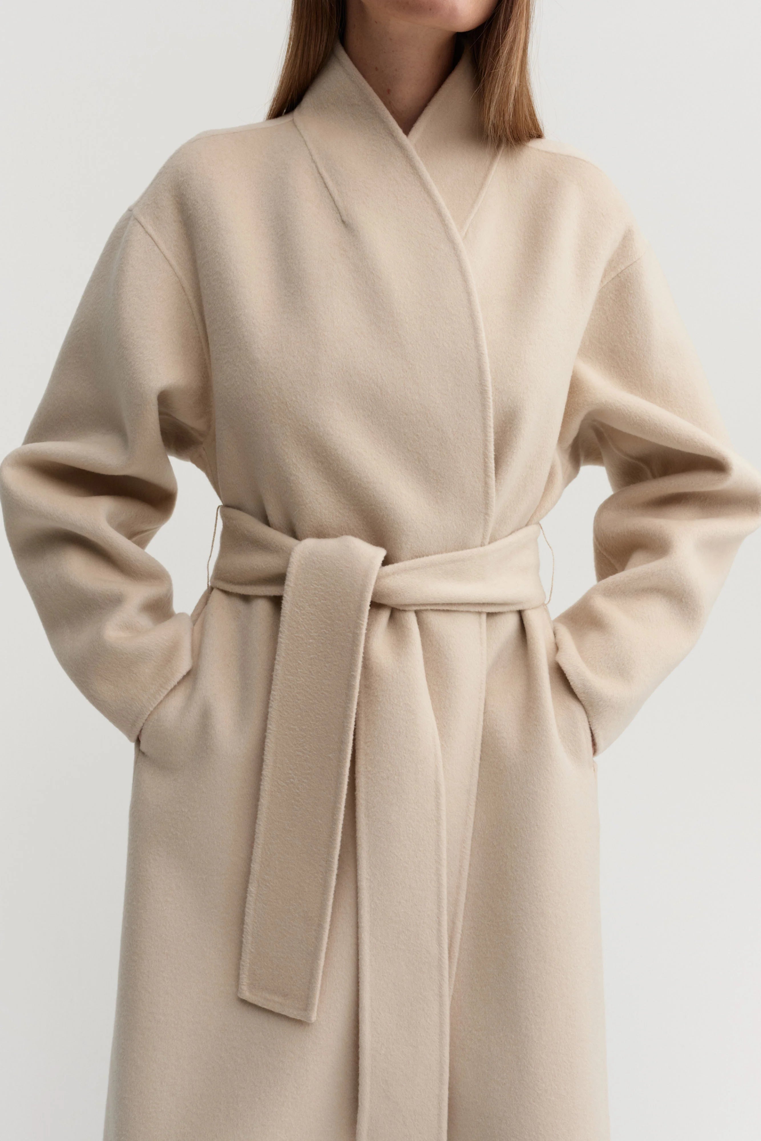 Almada Mara Double Coat in Sand