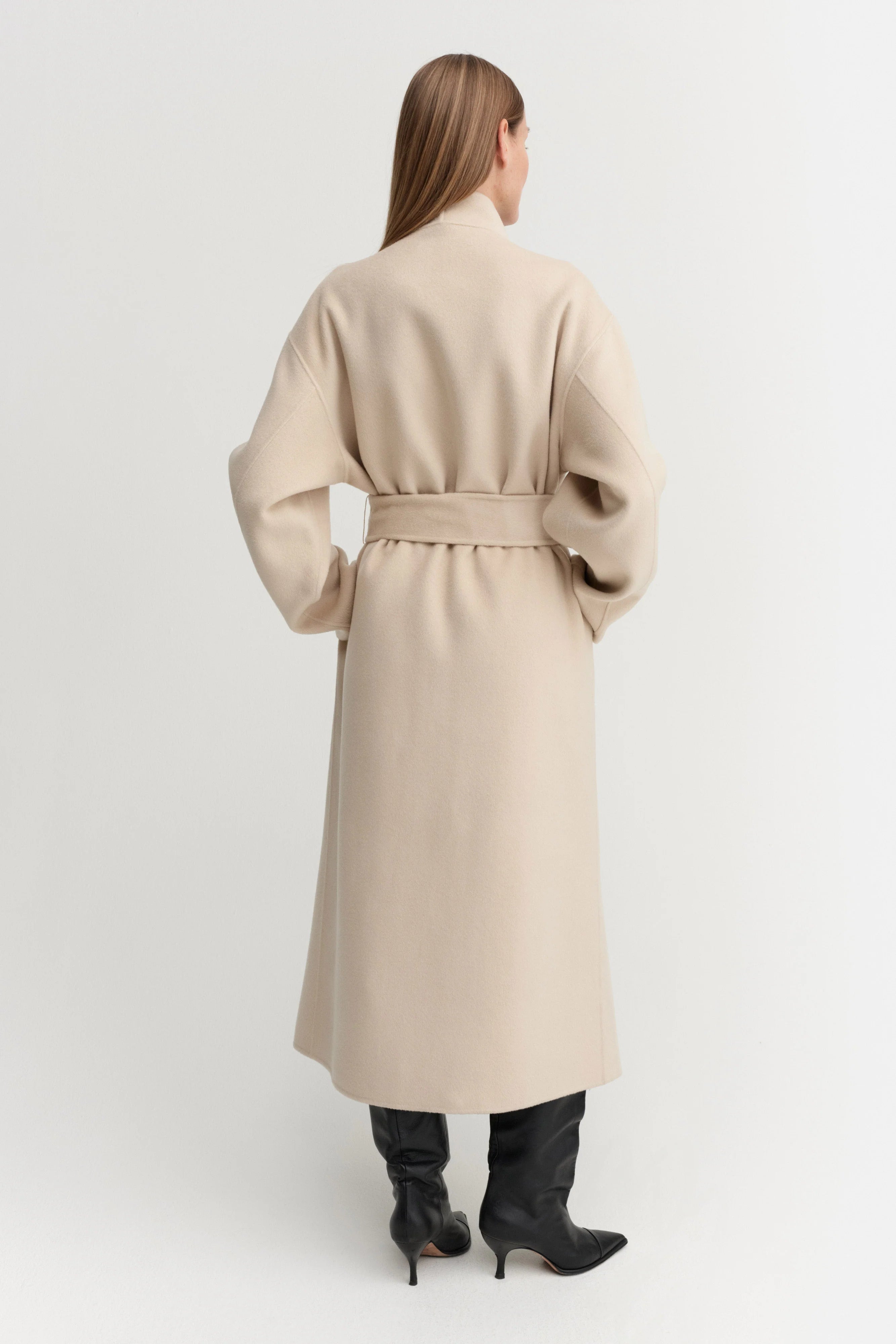 Almada Mara Double Coat in Sand