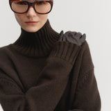 Almada Nola Turtleneck Sweater in Chocolate