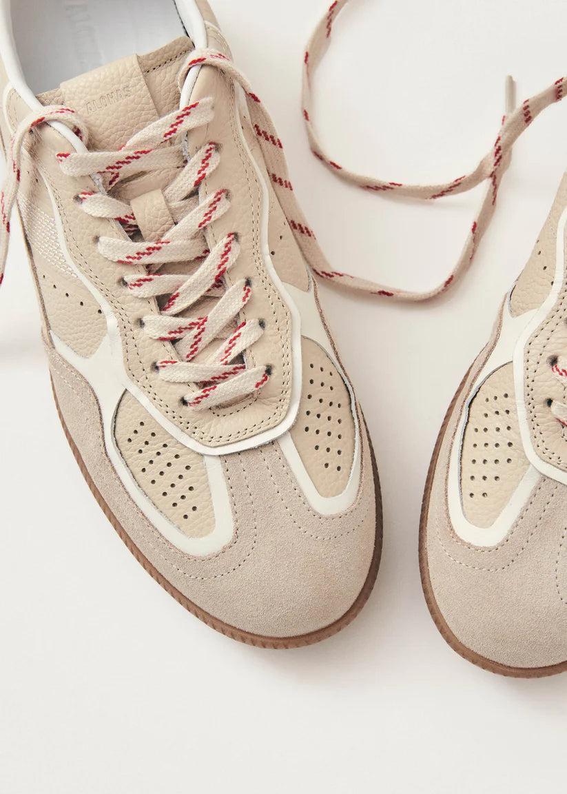 Alohas Tb.490 Rife Grain Leather Sneaker in Cream