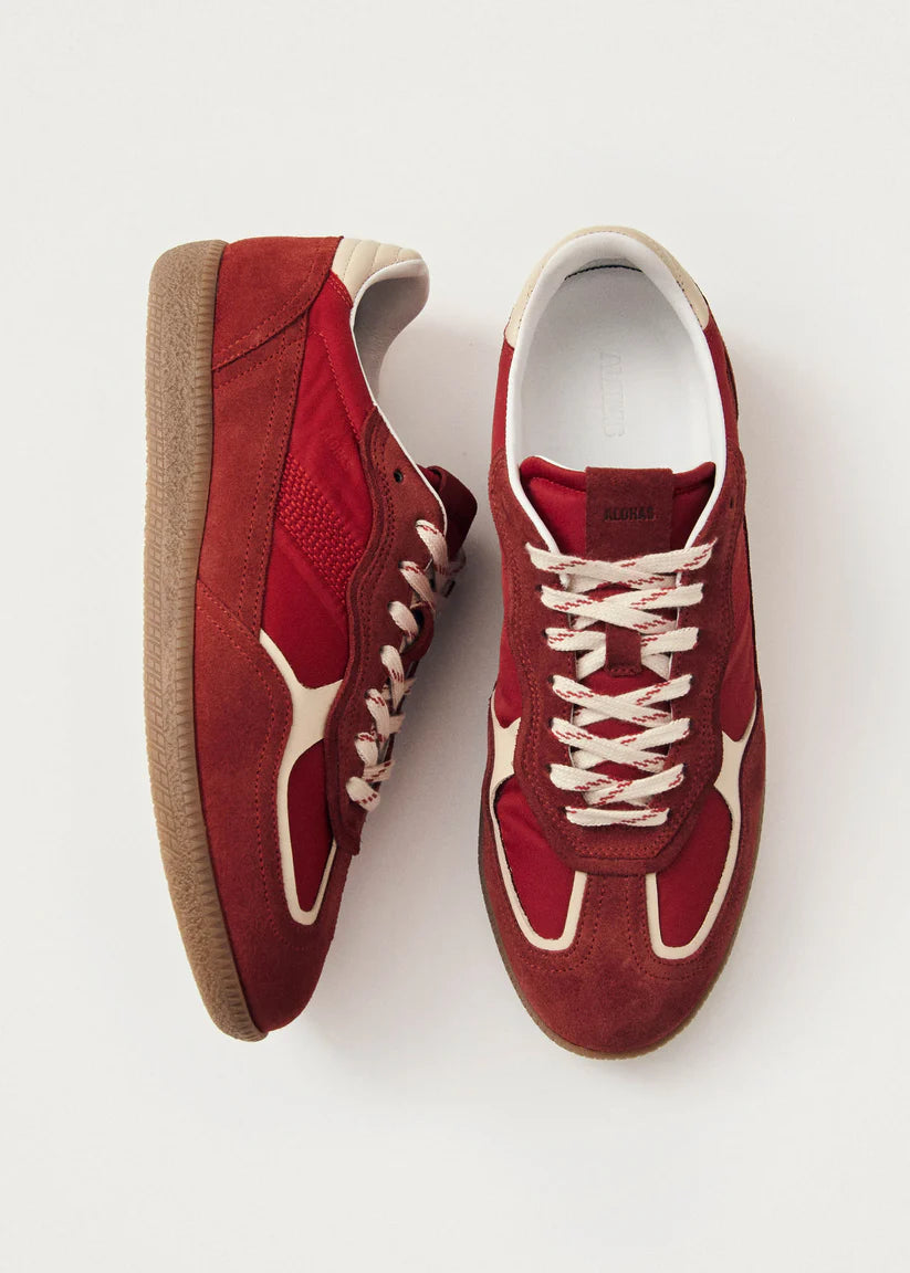 Alohas Tb.490 Rife Sheen Leather Sneaker in Red