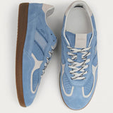 Alohas Tb 490 Rife Leather Sneaker in Cornflower Blue Cream