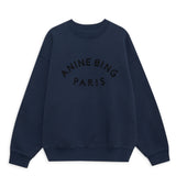 Anine Bing Jaci Sweatshirt Paris in Washed Navy