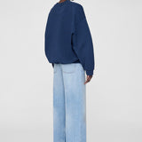Anine Bing Jaci Sweatshirt Paris in Washed Navy