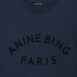 Anine Bing Jaci Sweatshirt Paris in Washed Navy