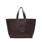 Anine Bing Large Rio Tote in Dark Brown Recycled Leather