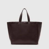 Anine Bing Large Rio Tote in Dark Brown Recycled Leather