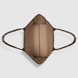 Anine Bing Leo Canvas Tote in Black and Brown Leopard
