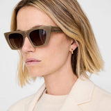 Anine Bing Paris Sunglasses in Dark Olive