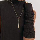 Anna Rossi Drop Chain Necklace in Gold