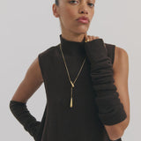 Anna Rossi Drop Chain Necklace in Gold