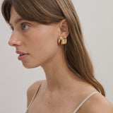 Anna Rossi Warped Stud in Gold