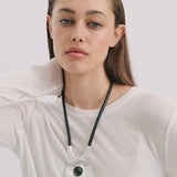 Anna Rossi Agnes Pendant Necklace in Gunmetal