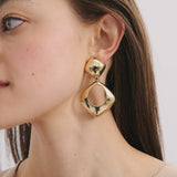 Anna Rossi Carved Earring in Gold