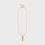 Anni Lu Something Fishy Necklace in Gold