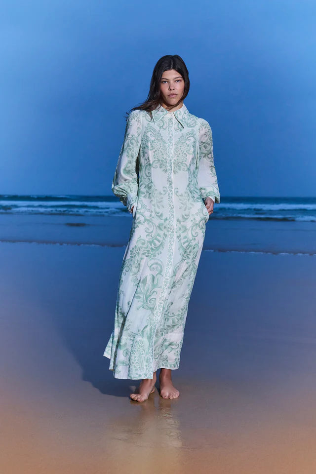 Antipodean Willow Godet Maxi Dress